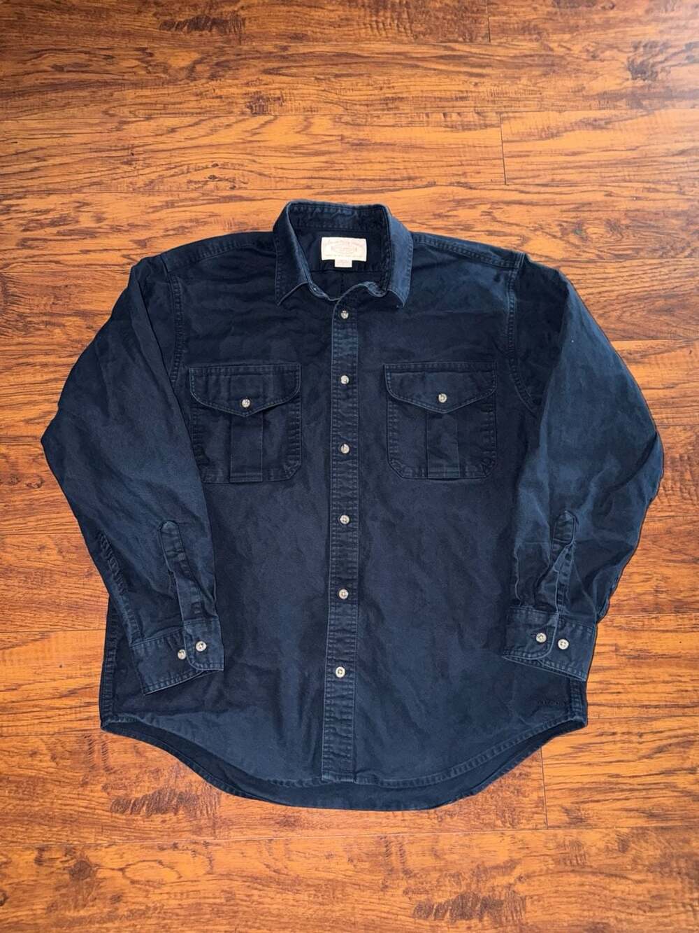 Filson C.C. Filson Co. Shirt Size L Navy Cotton Workwear